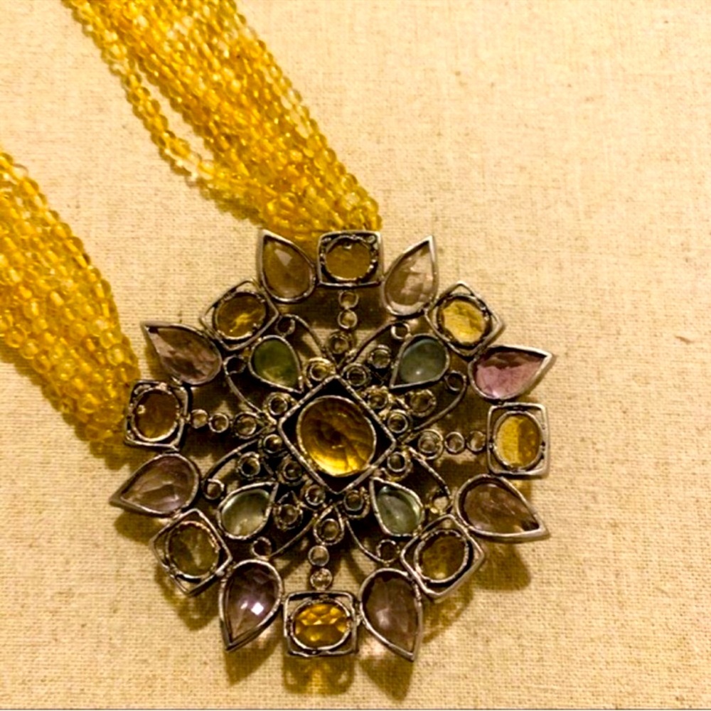 Art Karat | Necklace | Semi-Precious Necklace | Ethnic | Bollywood | Wedding - Picture 2 of 15